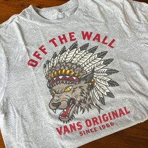 Vans Size M Shirt Grey Shirt